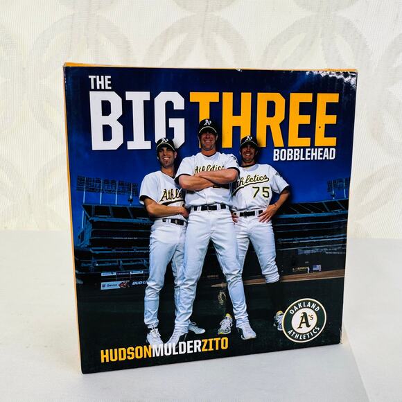 Oakland A's Big Three Bobblehead ft. Hudson, Zito, and Mulder SGA 8/17/18 - Picture 6 of 7